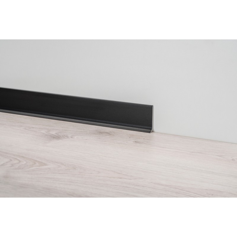 60mm MELNA LINE 90 alumīnija grīdlīste
