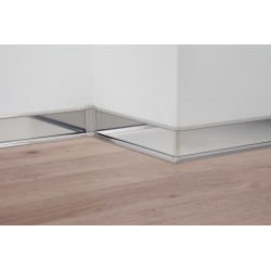 60mm spīdīga pulēta nerūsējošā tērauda grīdlīste
