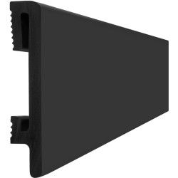 80mm PF080B RAL 9004 melna polistirola grīdlīste