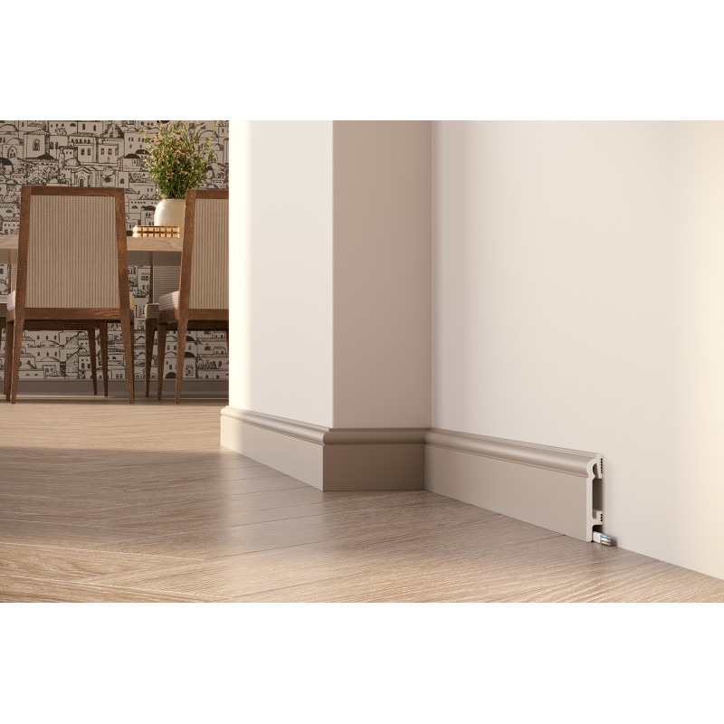 80mm PF082C Cappuccino плинтус из полистирола