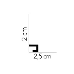QL021 20mm Pēc pasūtījuma krāsota polisterēna grīdlīste