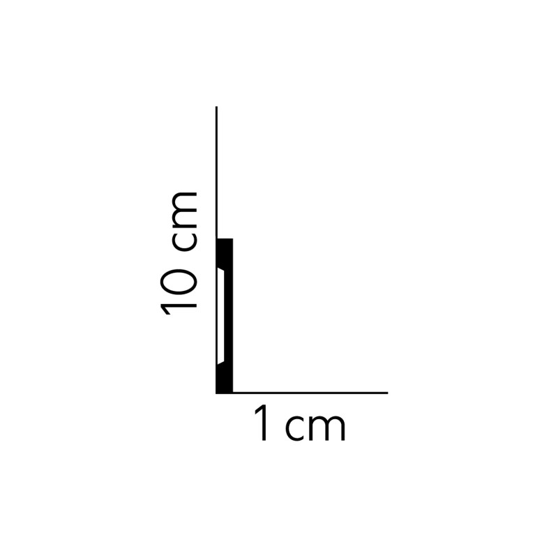 MD013 100mm Pēc pasūtījuma krāsota polisterēna grīdlīste