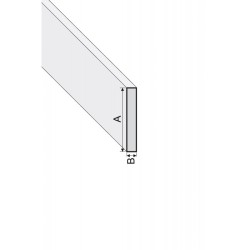 40x3mm B04 BALTA ALUMĪNIJA GRĪDLĪSTE