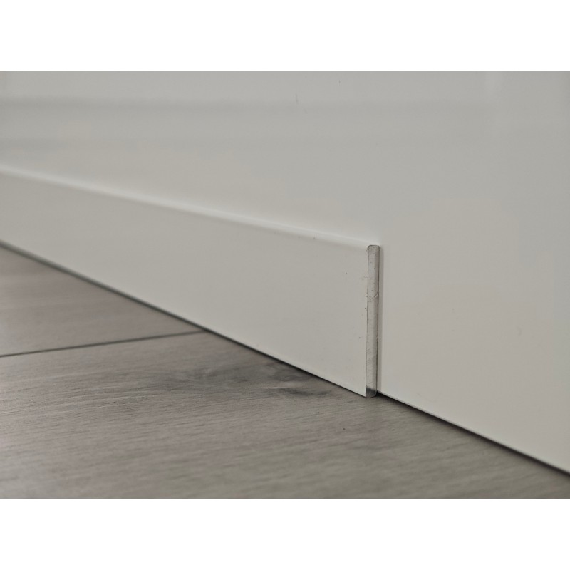 40x3mm B04 BALTA ALUMĪNIJA GRĪDLĪSTE