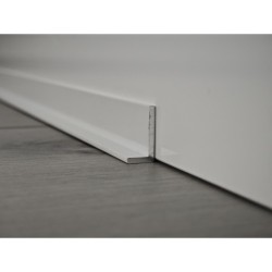 20x10mm B23 BALTA ALUMĪNIJA GRĪDLĪSTE