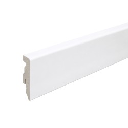 58mm K0062L1 RAL 9003 белый плинтус из полистирола
