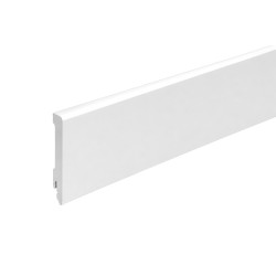 100mm K0209L1 RAL 9003 balta polistirola grīdlīste
