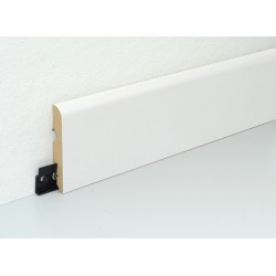 80mm FU077 Плинтус МДФ белый